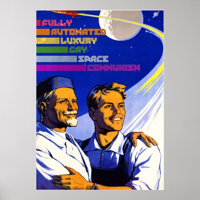 Vollständig automatisierter Luxus Gay Space Kommun Poster (Vorne)