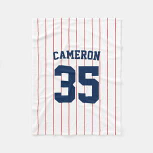 Vollständig bearbeitbare Farben Baseball Jersey S Fleecedecke
