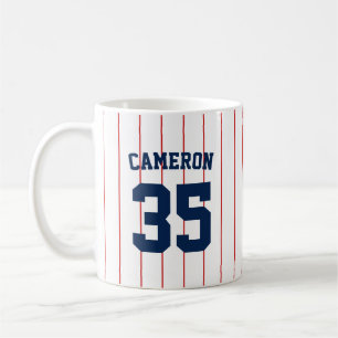 Vollständig bearbeitbare Farben Baseball Jersey St Kaffeetasse