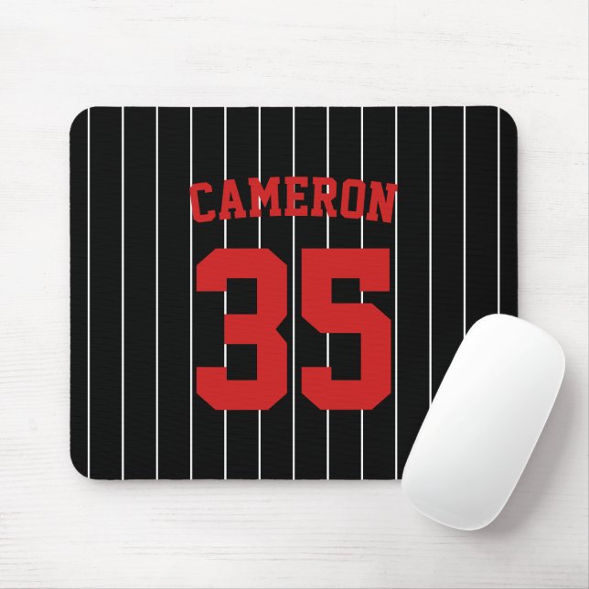 Vollständig bearbeitbare Farben Baseball Jersey St Mousepad (Mit Mouse)