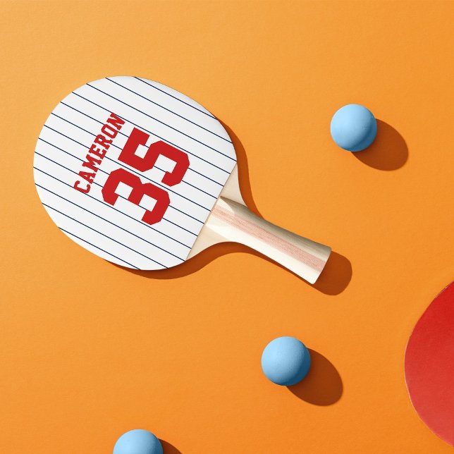 Vollständig bearbeitbare Farben Baseball Jersey St Tischtennis Schläger (Von Creator hochgeladen)