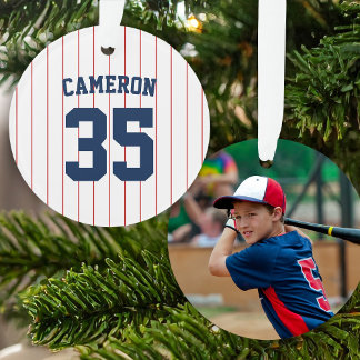 Vollständig bearbeitbare Farben Baseball-Trikot-St Ornament