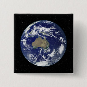 Vollständig beleuchtete Erde, zentriert auf Austra Button