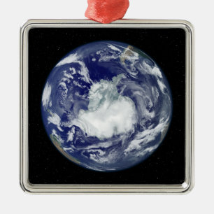 Vollständig beleuchtetes Vollbild Silbernes Ornament