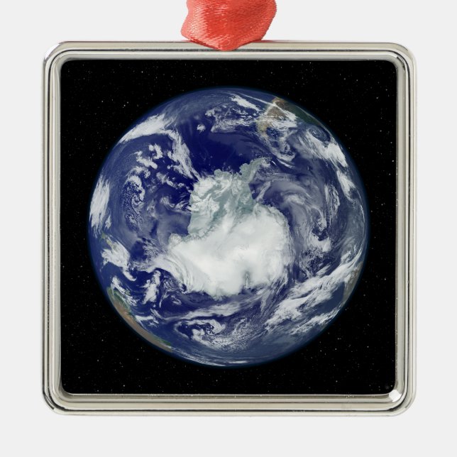 Vollständig beleuchtetes Vollbild Silbernes Ornament (Vorne)