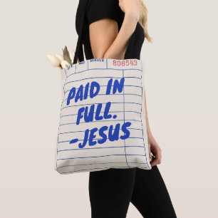'Vollständig Bezahlt. - Jesus' Restaurant-Quittung