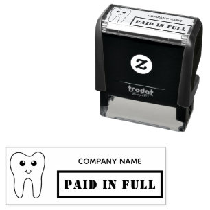 Vollständig bezahlter Business Tooth Moderner Zahn Permastempel