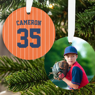Vollständig editierbare Farben Baseball-Trikot-Str Ornament