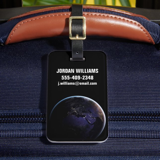 Vollständig erdacht, das die Lichter der Stadt Eur Gepäckanhänger (Vorderseite Insitu 2)