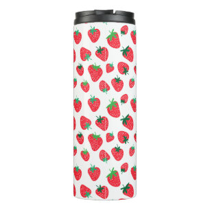 Vollständig Erdbeeren Thermosbecher