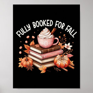 Vollständig gebucht für Herbst gemütliche Bücher P Poster