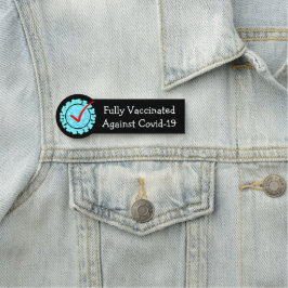 Vollständig gegen Covid-19 Name Tag geimpft Namensschild