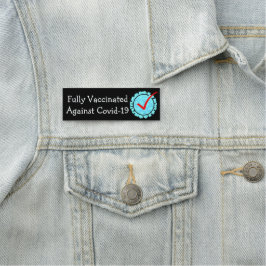 Vollständig gegen Covid-19 Name Tag geimpft Namensschild