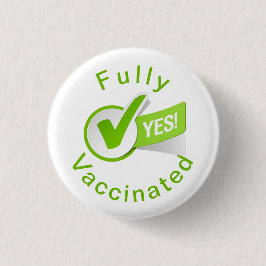 Vollständig gegen Covid 19-Taste geimpft Button