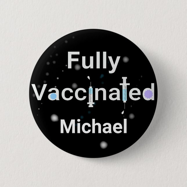 vollständig geimpft button (Vorderseite)