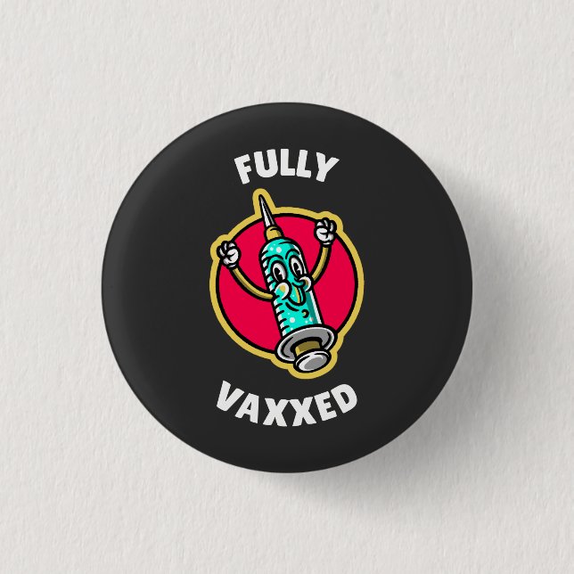 Vollständig geimpft button (Vorderseite)