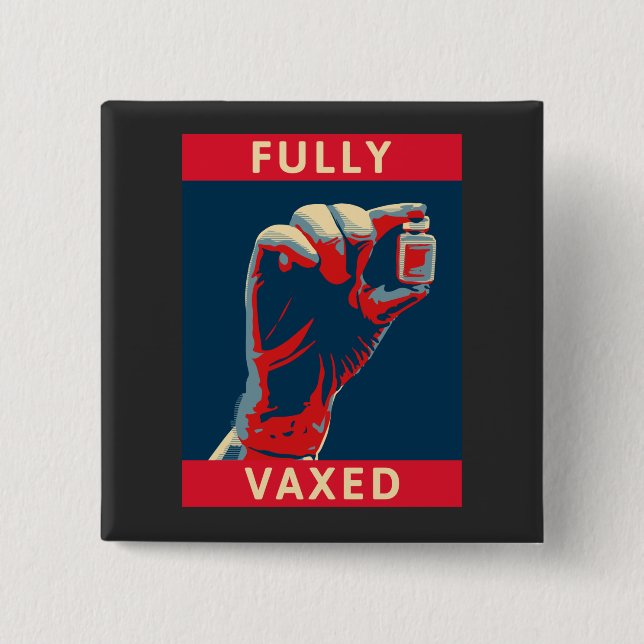 Vollständig geimpft button (Vorderseite)