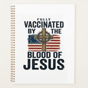 Vollständig geimpft durch das Blut Jesu Patriotisc Planer