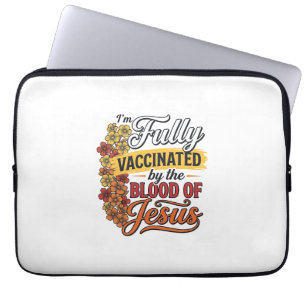Vollständig geimpft durch das Blut Jesu Shirt-Desi Laptopschutzhülle