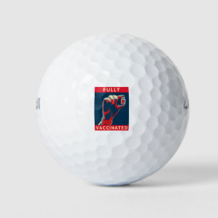 vollständig geimpft golfball