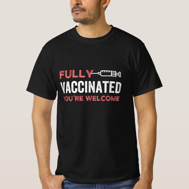 vollständig geimpft T-Shirt (Vorderseite)