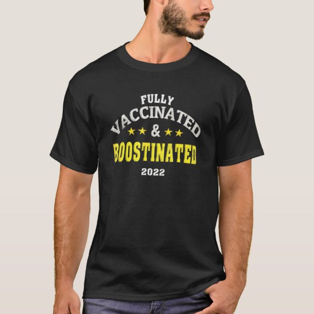 Vollständig geimpft und gekocht 2022 Funny Boosti T-Shirt (Vorderseite)