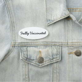 Vollständig geimpfte Namensmarke Namensschild