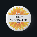 vollständig geimpfte Sonnenblume Button<br><div class="desc">Vollständig geimpfte Sonnenblume-Taste.
Einfaches,  stilvolles Design mit einer Sonnenblume auf einem weißen Hintergrund. Das perfekte Symbol,  um zu zeigen,  dass Sie für Covid-19 geimpft wurden. Seien Sie stolz und zeigen Sie,  dass Sie Pro-Impfstoff mit diesem lustigen Design sind!</div>
