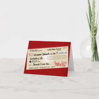 Vollständig gezahlt gerettet durch Jesus-Karo Karte