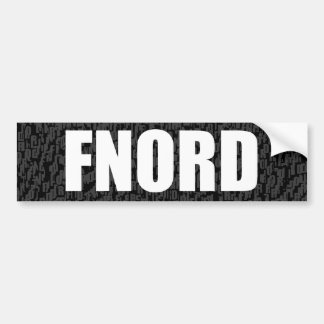 Vollständig leerer Autoaufkleber (fnord)
