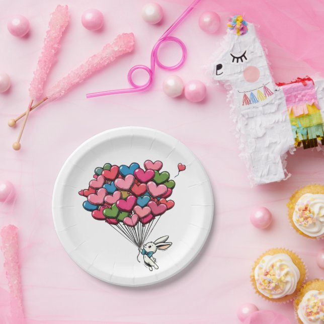 Vollständig Liebe Pappteller (Party)