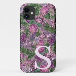Vollständig mit Monogramm Personalisierte Blume Case-Mate iPhone Hülle