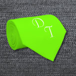 Vollständig nebelgrün - Ihre Monogramme Krawatte<br><div class="desc">Vollfarbige Krawatte in fluoreszierendem/neongrün . Sie können diese Krawatte mit Ihren eigenen Monogrammen personalisieren. Große Retrofarbe für ein Haus Party / für jeden Anlass,  wenn Sie etwas auffällig Farbe tragen müssen. Design von Alma Wad . BEIDE SEITEN DRUCKEN .</div>