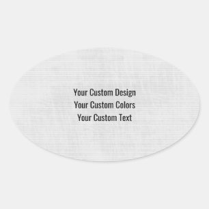 Vollständig neu gestalten & Eigenes erstellen Ovaler Aufkleber
