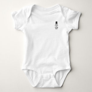 Vollständig Personalisiert BEHALTEN CALM und IHRER Baby Strampler