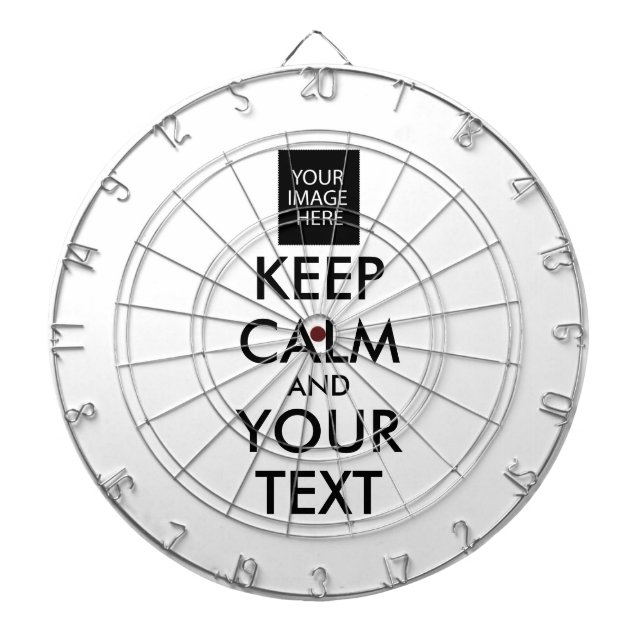 Vollständig Personalisiert BEHALTEN CALM und IHRER Dartscheibe (vorne)