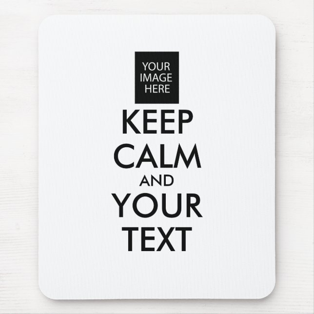 Vollständig Personalisiert BEHALTEN CALM und IHRER Mousepad (Vorne)