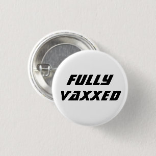 Vollständig vaxxed geimpft covid modern cool button