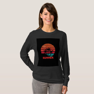 vollständige Ärmel Sommerdesign T-Shirt