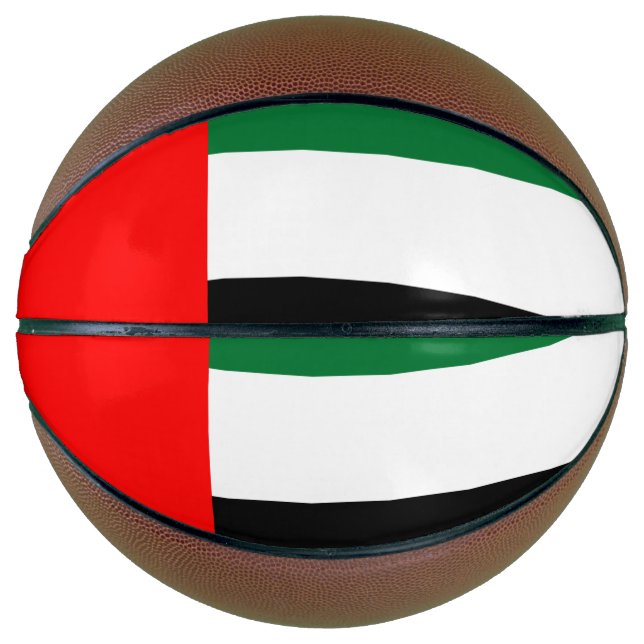 Vollständige Basketball mit Flagge der VAE (Vorderseite)