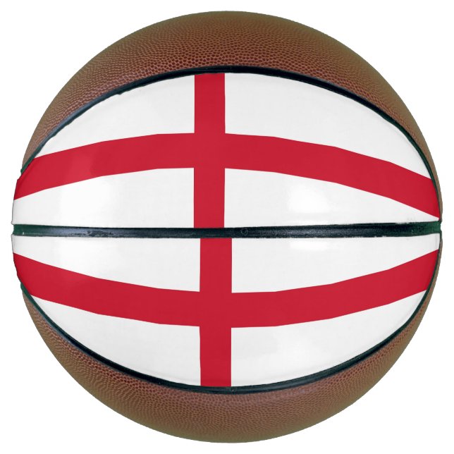 Vollständige Basketball mit Flagge in England, Ver (Vorderseite)