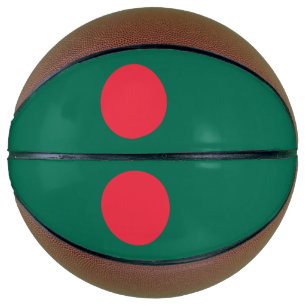 Vollständige Basketball mit Flagge von Bangladesch