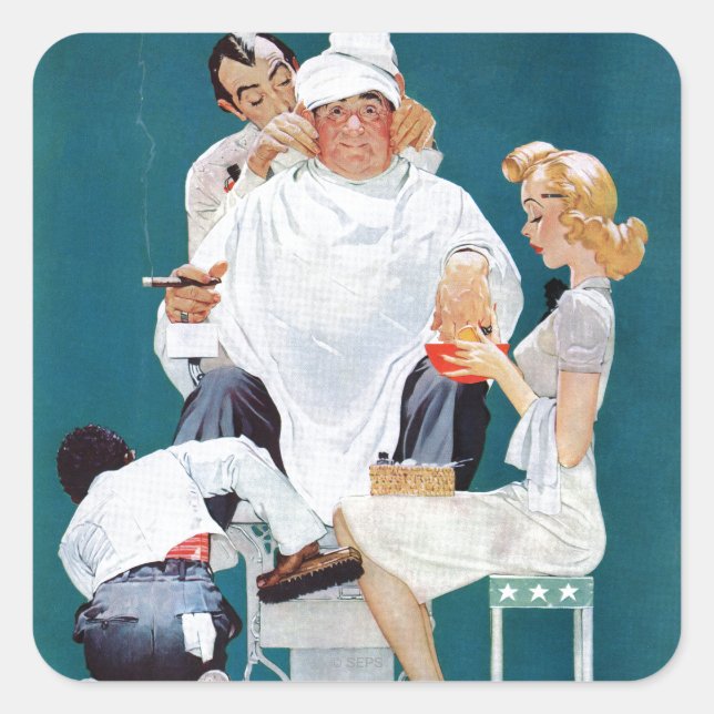 Vollständige Behandlung Quadratischer Aufkleber (Vorderseite)