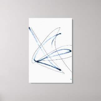 Vollständige Bewegung, Minimalistische Abstrakte L Leinwanddruck