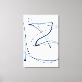 Vollständige Bewegung, Minimalistische Abstrakte L Leinwanddruck