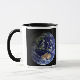 Vollständige Erde aus dem Weltraum mit Australien Tasse