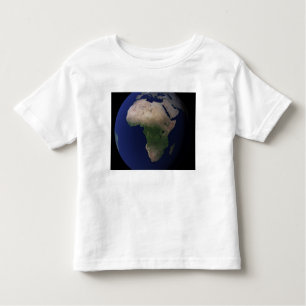 Vollständige Erde mit Afrika, Europa und dem Nahen Kleinkind T-shirt