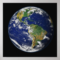 Vollständige Erde mit der Western-Hemisphäre