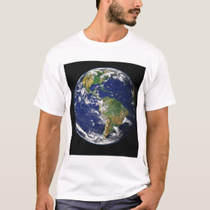 Vollständige Erde mit der Western-Hemisphäre T-Shirt