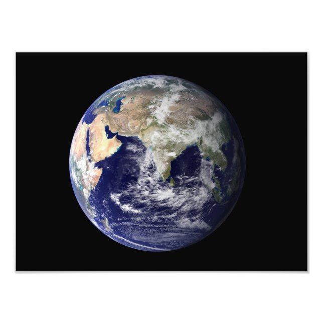 Vollständige Erde mit Europa und Asien 2 Fotodruck (Vorne)